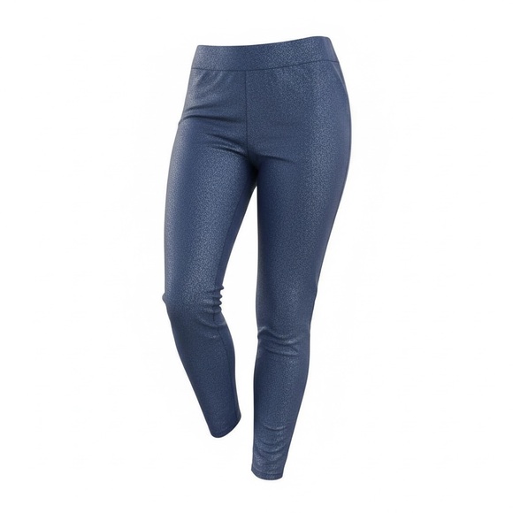 Torrid Cropped Metallic Stretch Leggings Blue Size 2 (2x) - Picture 5 of 8